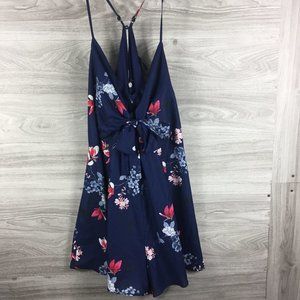 City Chic Navy Floral Jumpsuit